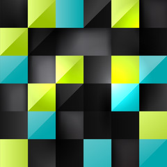 Sticker - Colorful square background