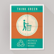 Think green poster