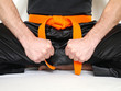 Kampfsport Gürtel orange