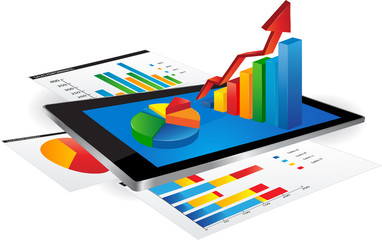 Wall Mural - tablet chart