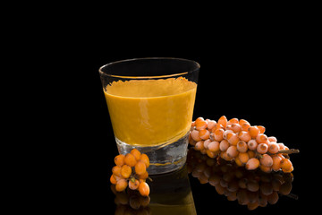 Wall Mural - Sea buckthorn juice.