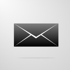 Poster - Envelope Mail icon gray logo vector illustration