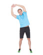 © Andrey Popov - Fit Mature Man Exercising Against White Background