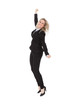 © Andrey Popov - Cheerful Businesswoman Jumping Against White Background