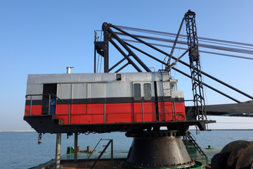 Crane on boat