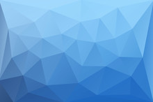 Abstract Vector Background Of Blue Triangles