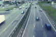 blurred motion background top view of road