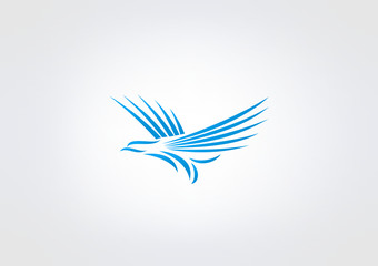 Bird Logo Business icon Symbol Woman