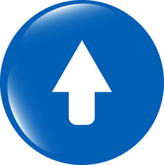 Poster - icon arrow - web button isolated on white background