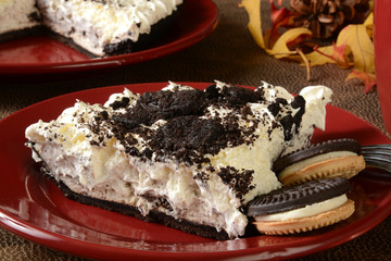 Poster - Cream pie with cookies