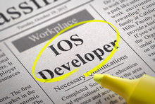 IOS Developer Vacancy In Newspaper.