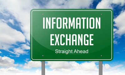 Poster - Information Exchange on Highway Signpost.