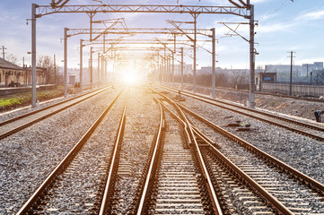 Wall Mural - The way forward railway