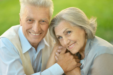 Wall Mural - beautiful senior couple