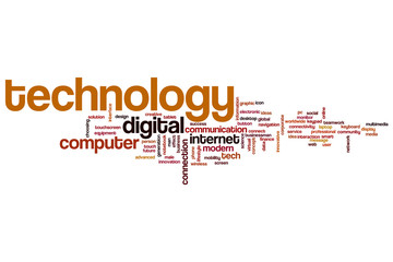 Canvas Print - Technology word cloud