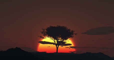 4k - desert sunrise