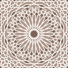 Wall Mural - Background with seamless pattern in islamic style