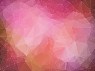 Wall Mural - Abstract 2D geometric red background