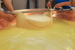 preparazione parmigiano reggiano formaggio tipico emiliano