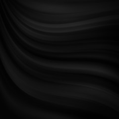 Poster - Abstract black wave background