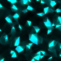 Poster - hi-tech abstract geometric shining background
