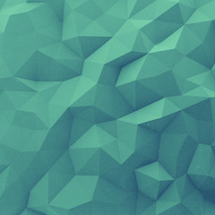 Poster - abstract vintage 3d faceted geometric paper background