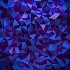 Poster - Displaced 3d triangular background