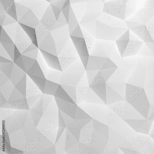 Naklejka - mata magnetyczna na lodówkę Abstract white triangle 3D geometric paper background