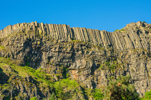 Steep Cliff With Organ Pipe Lava