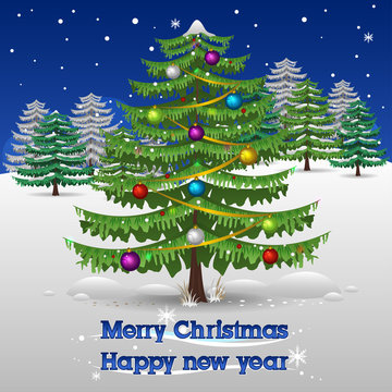 Christmas forest