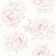 Rose pattern with Polka dot