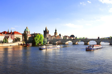 Poster - Charles Bridge in Prague, Czech republic