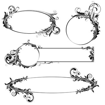 Label floral design