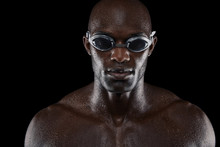 Portrait Of Confident Male Swimmer