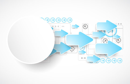 Abstract technological background. Vector illustration