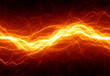 Abstract hot fire lightning