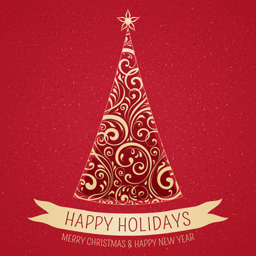 Christmas Tree Red