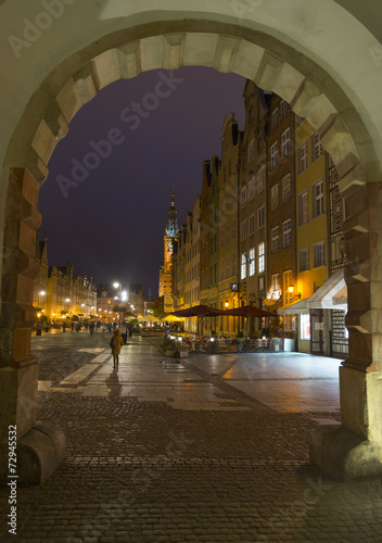 Naklejka na drzwi Gdansk