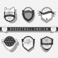 Wall Mural - Basketball emblem