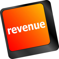 Poster - Revenue button on computer keyboard