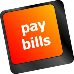 Poster - bills button on the computer keyboard