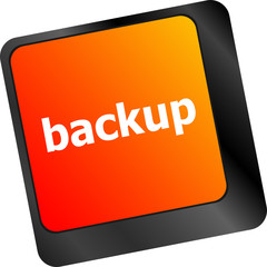 Poster - Backup computer key in for archiving and storage