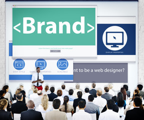 Wall Mural - Business People Brand Presentation Concepts