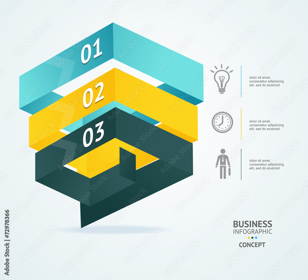 Vector Pyramid chart for infographics design Stock Vector | Adobe Stock