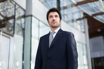 Sticker - Handsome businessman portrait