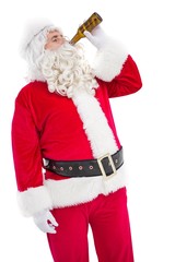 Poster - Father christmas drinking a beer