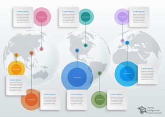 Infographics Vector Background #Worldwide