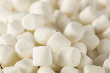 Wall Mural - White Mini Marshmallows in a Bowl