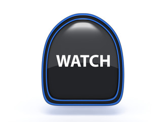 watch pick icon on white background