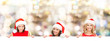 © Syda Productions - women in santa helper hat with blank white board
